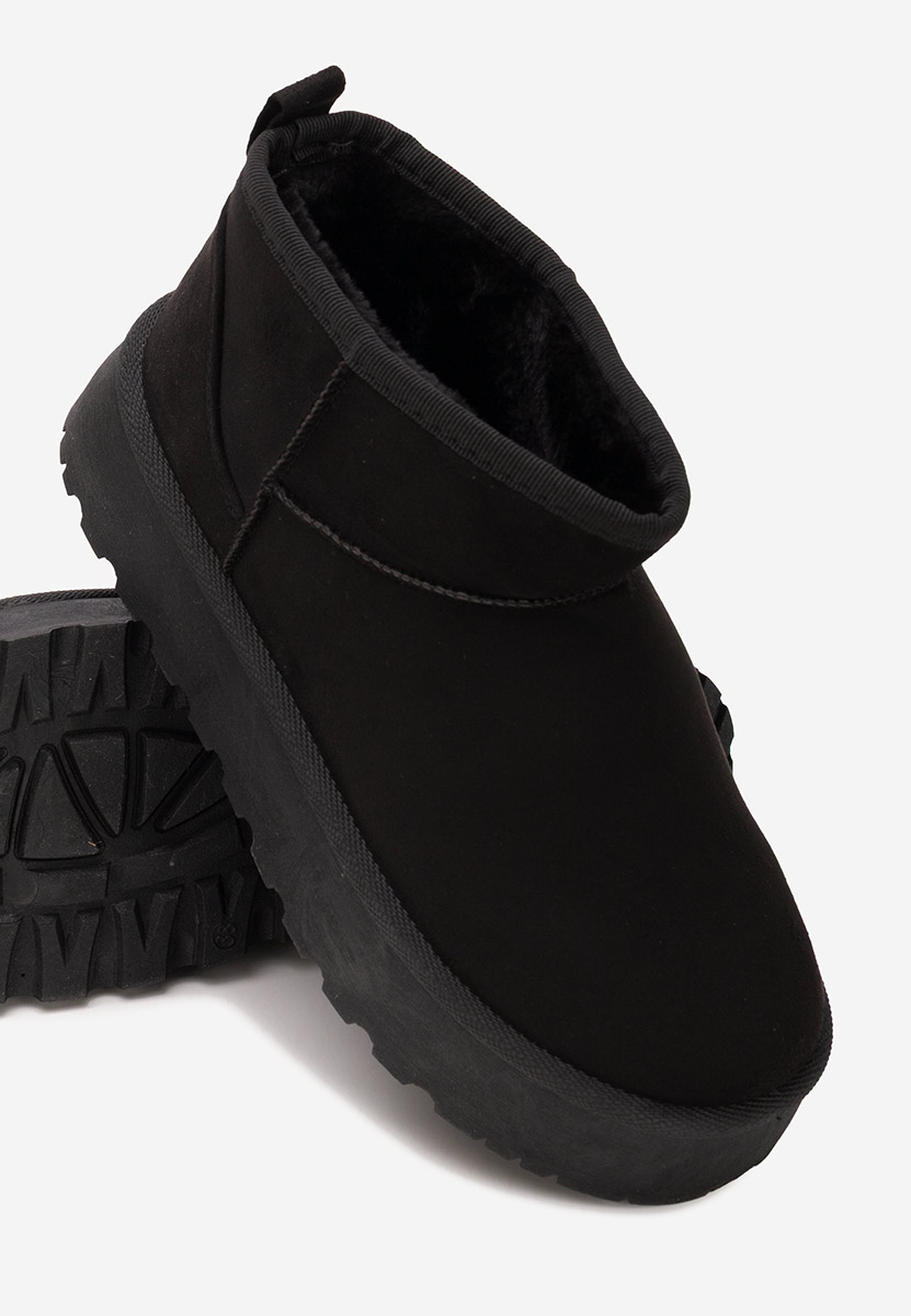 Cizme tip ugg Delvira negre