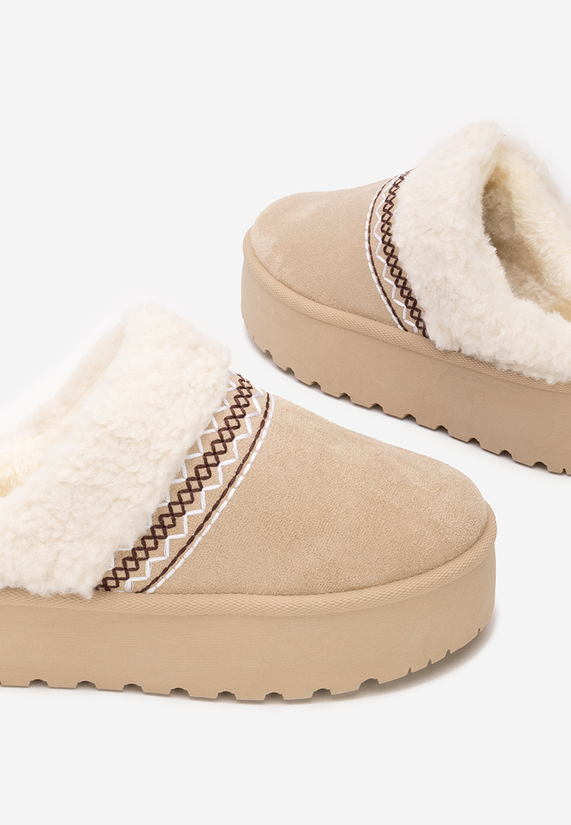 Saboti dama cu platforma Anelisse bej