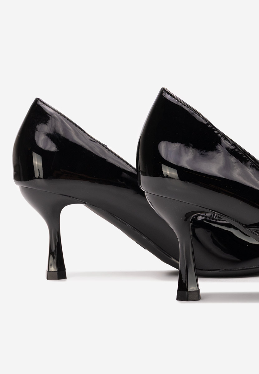 Pantofi cu toc subtire Zonnia negri