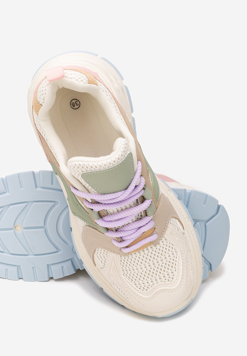 Sneakers cu platforma Alfredia multicolori