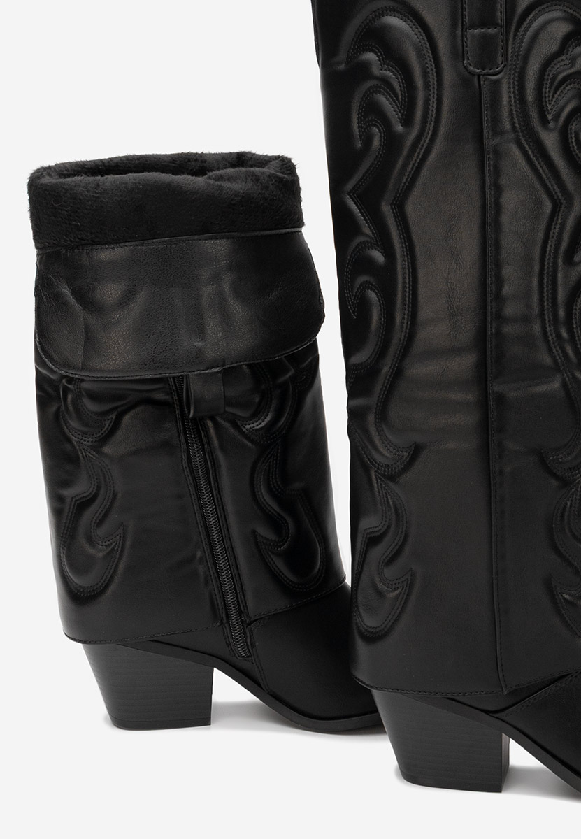 Cizme cowboy damă Mioana negre