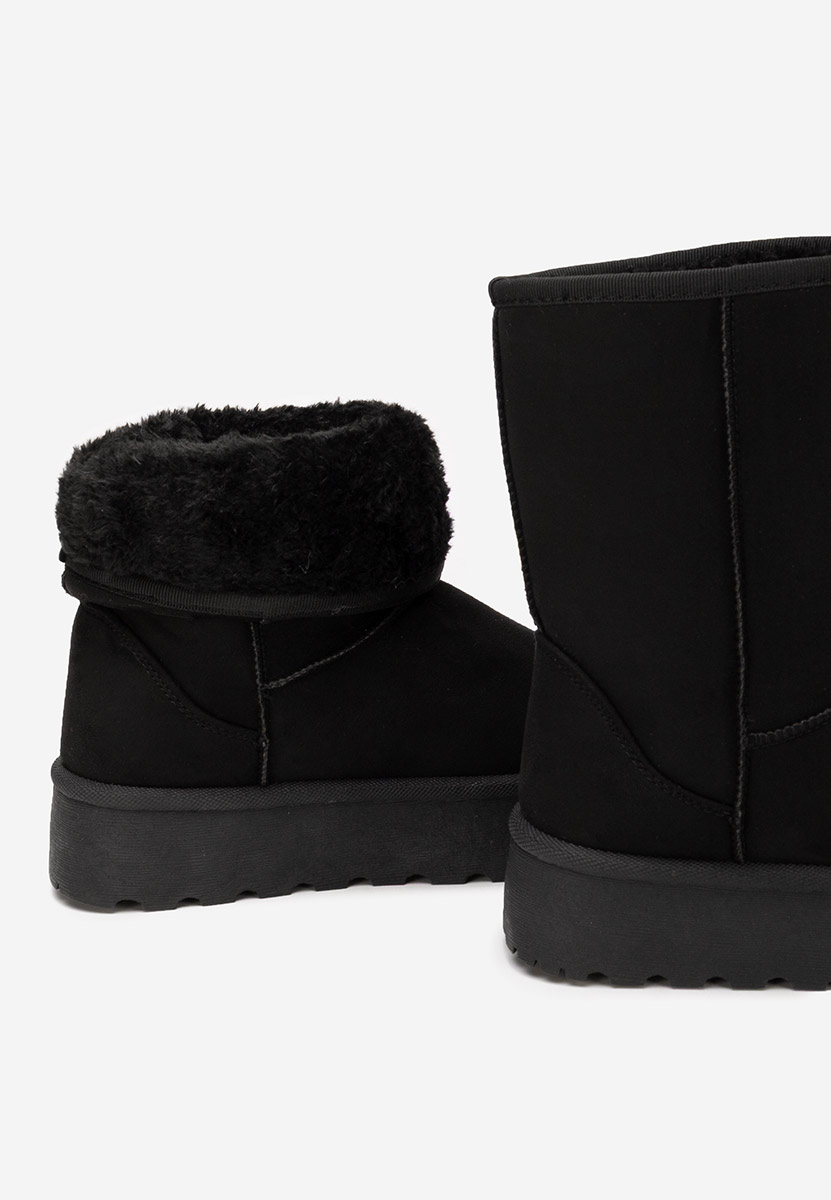 Cizme tip ugg cu platformă Luisana negre