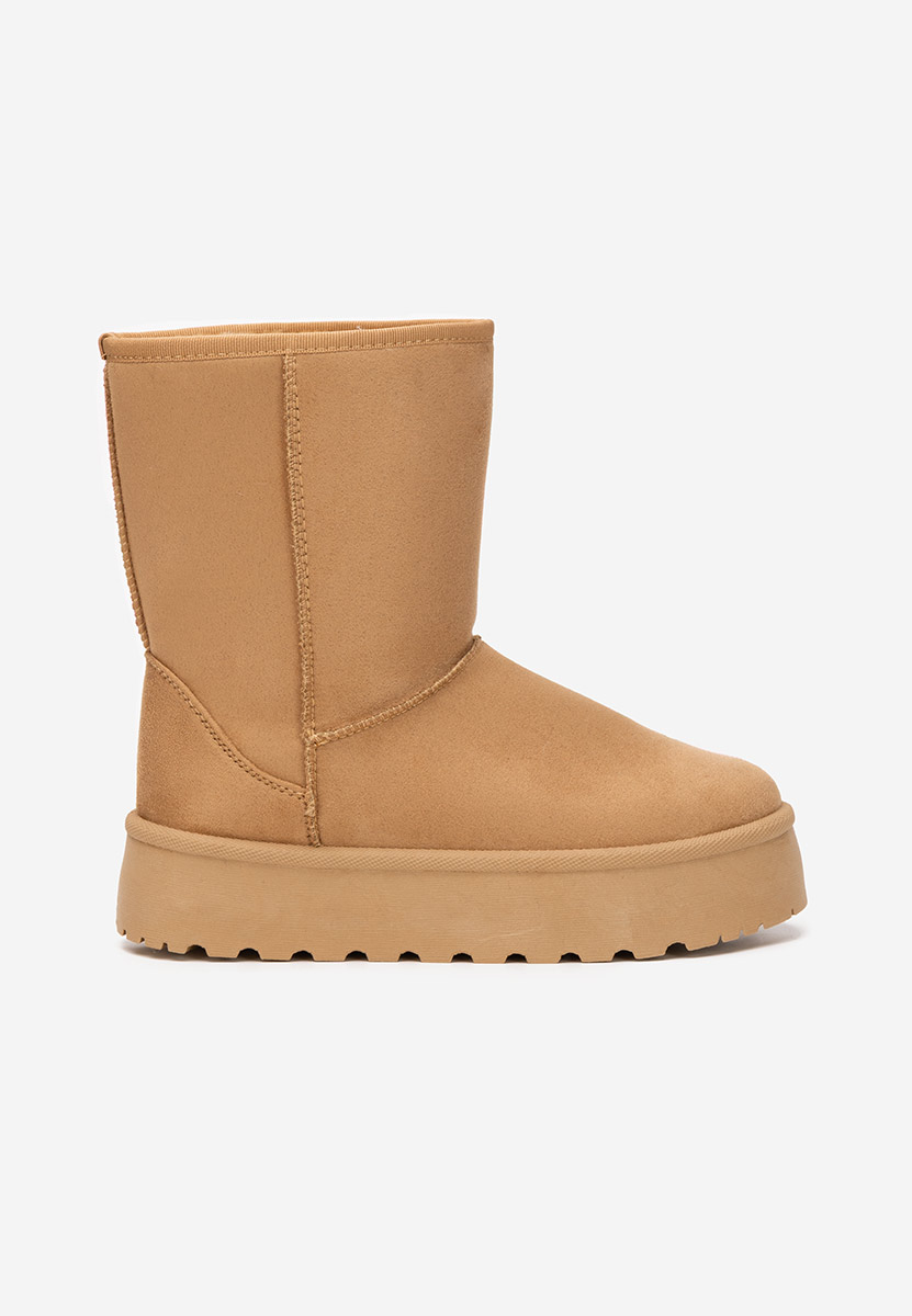 Cizme tip ugg cu platformă Luisana camel