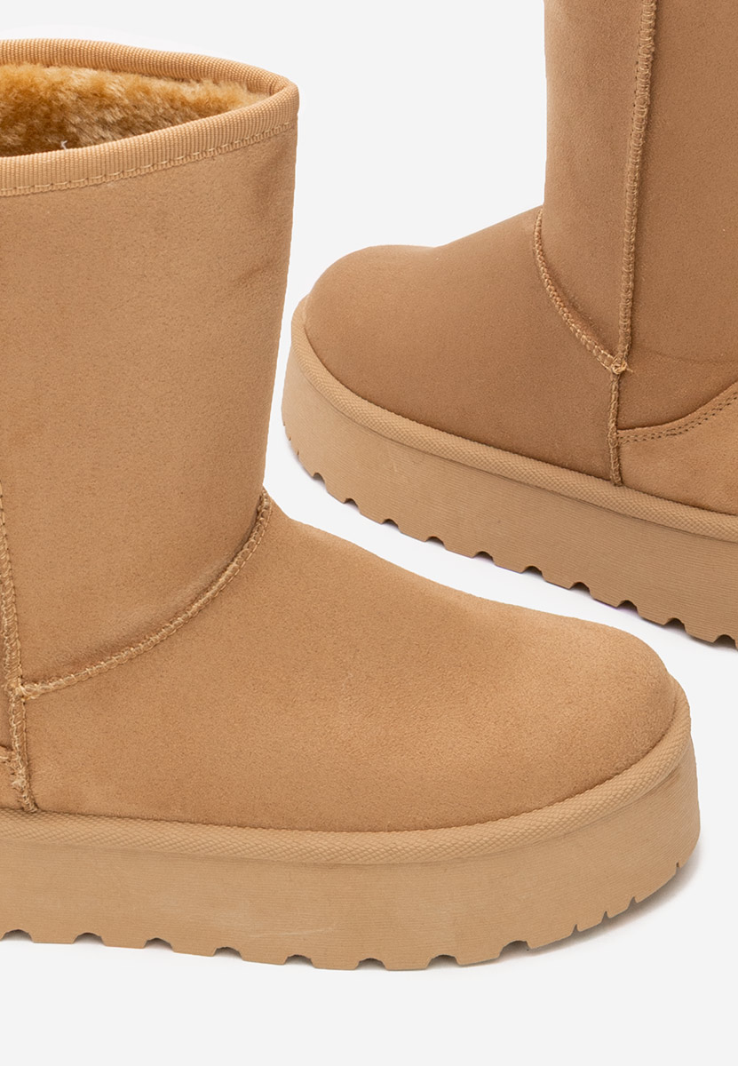 Cizme tip ugg cu platformă Luisana camel