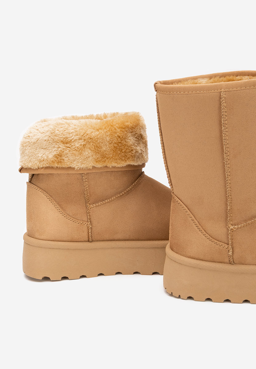 Cizme tip ugg cu platformă Luisana camel