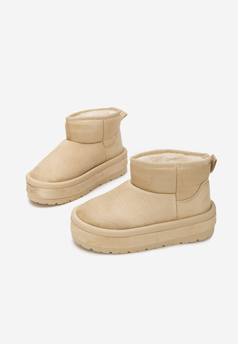 Cizme cu platformă Libby bej