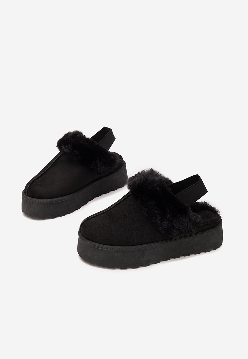 Papuci cu platformă Edden negri