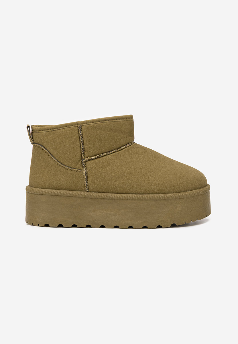 Cizme tip ugg Sereena verzi