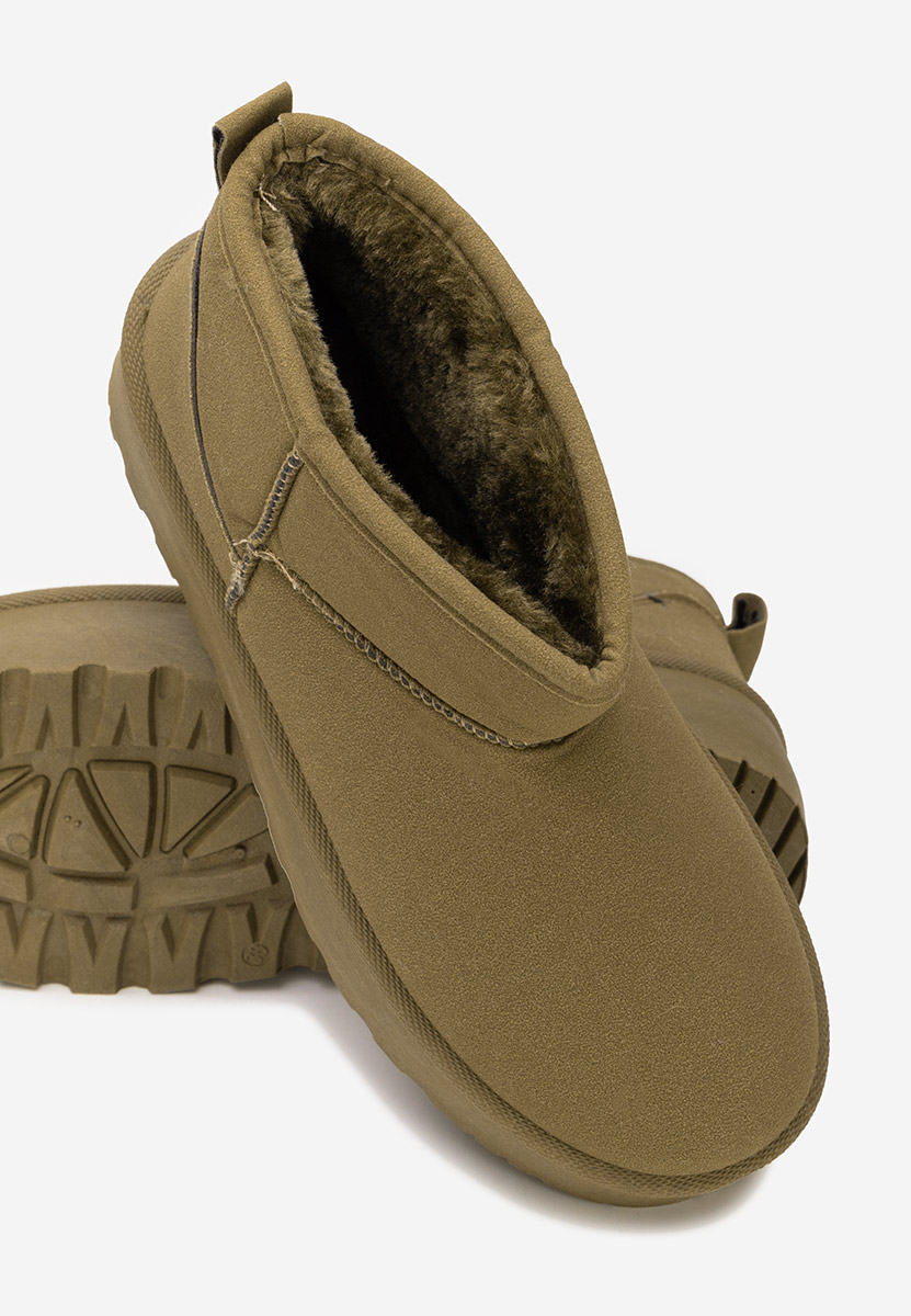 Cizme tip ugg Sereena verzi