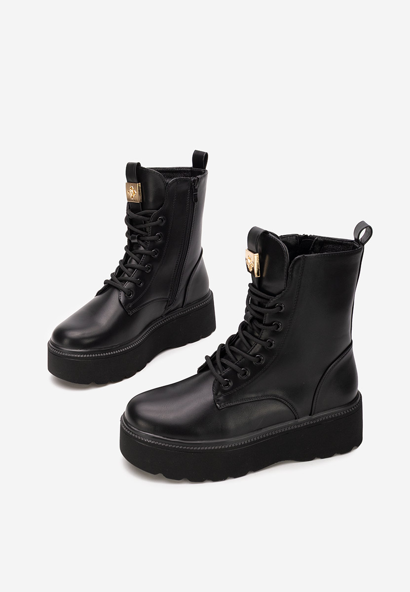 Bocanci cu platformă Alissia negri