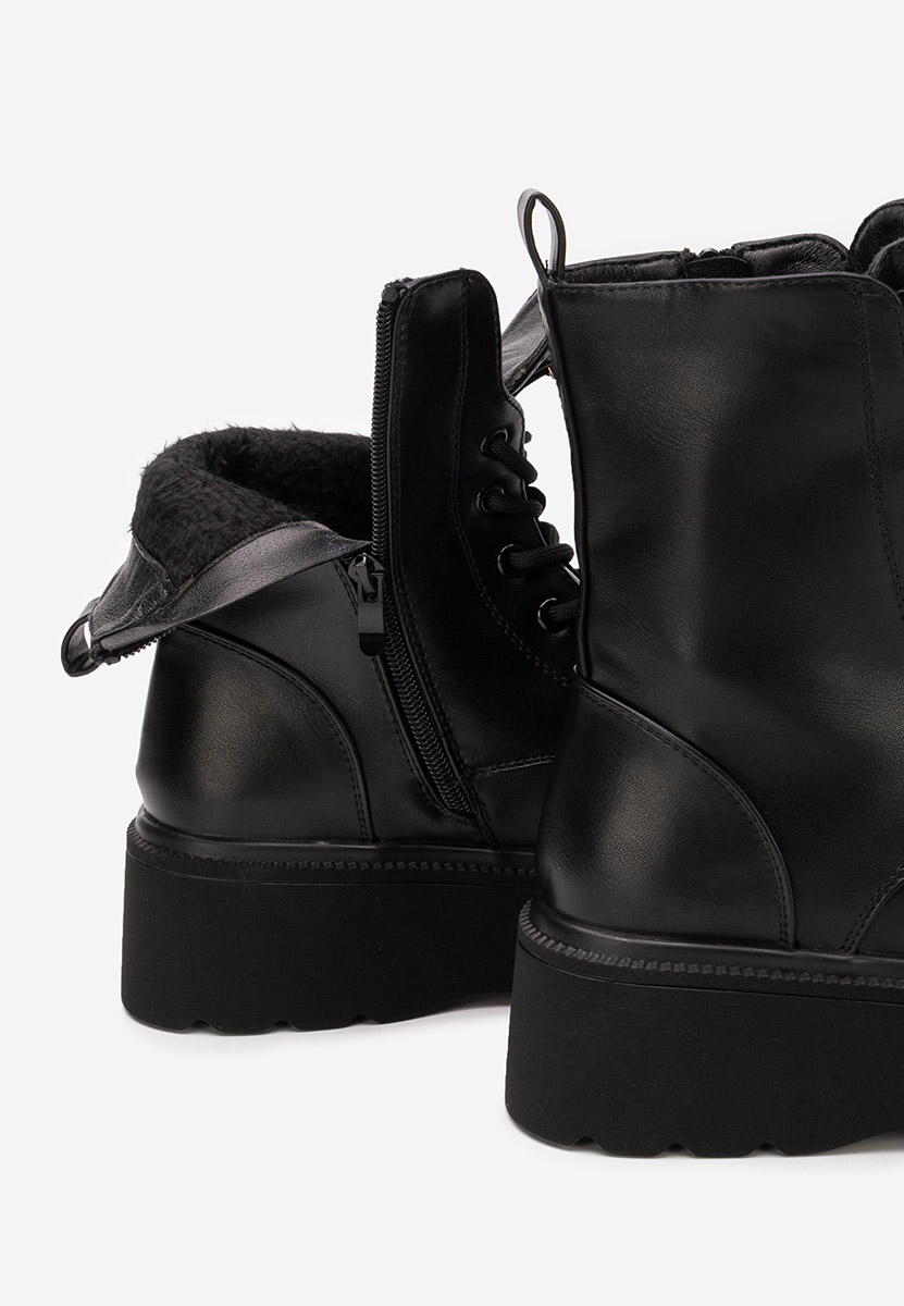 Bocanci cu platformă Alissia negri