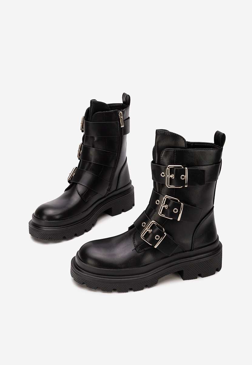 Cizme scurte dama Mioala negre