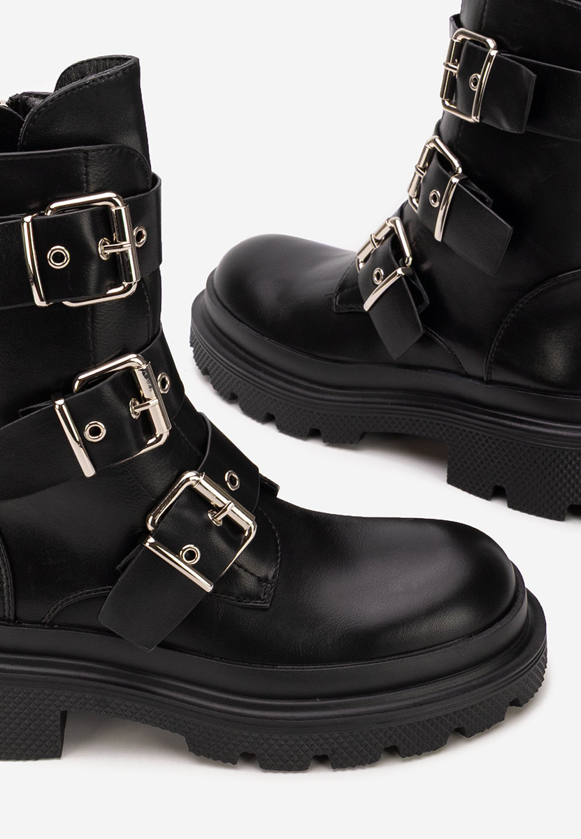 Cizme scurte dama Mioala negre