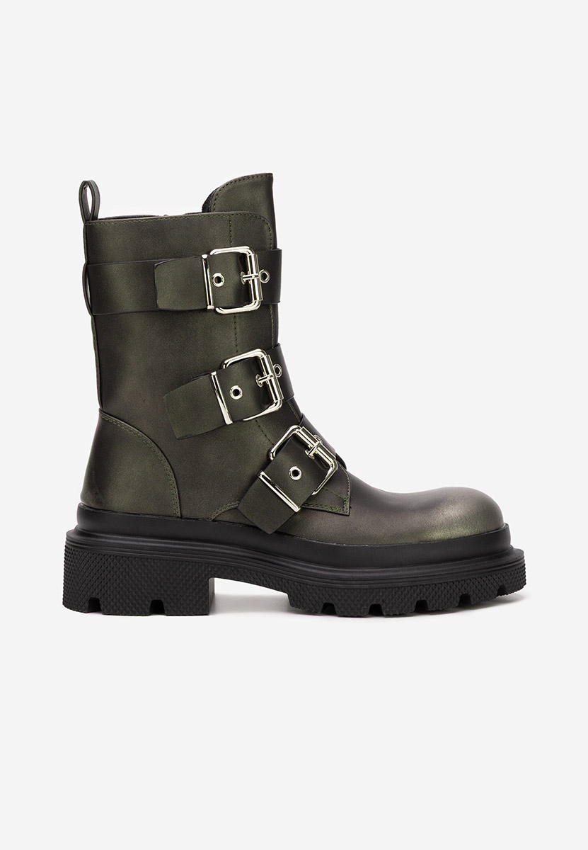 Cizme scurte dama Mioala gri