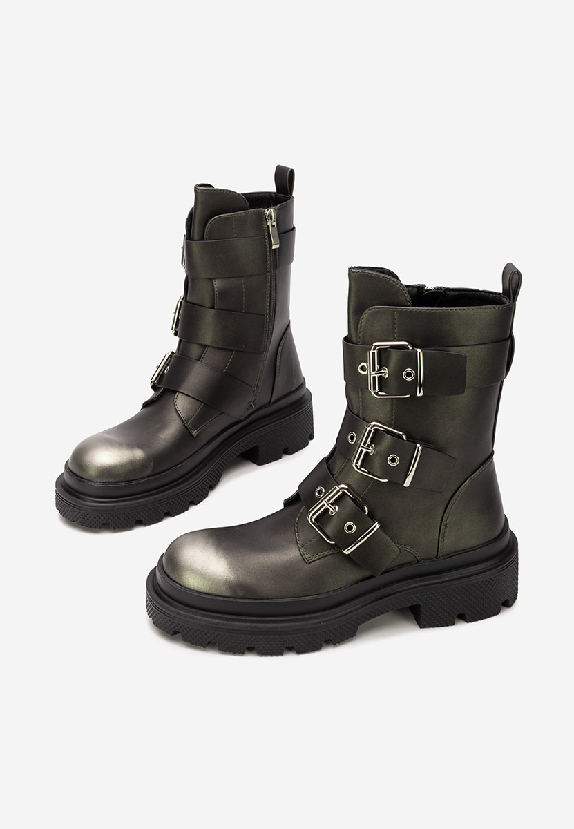 Cizme scurte dama Mioala gri