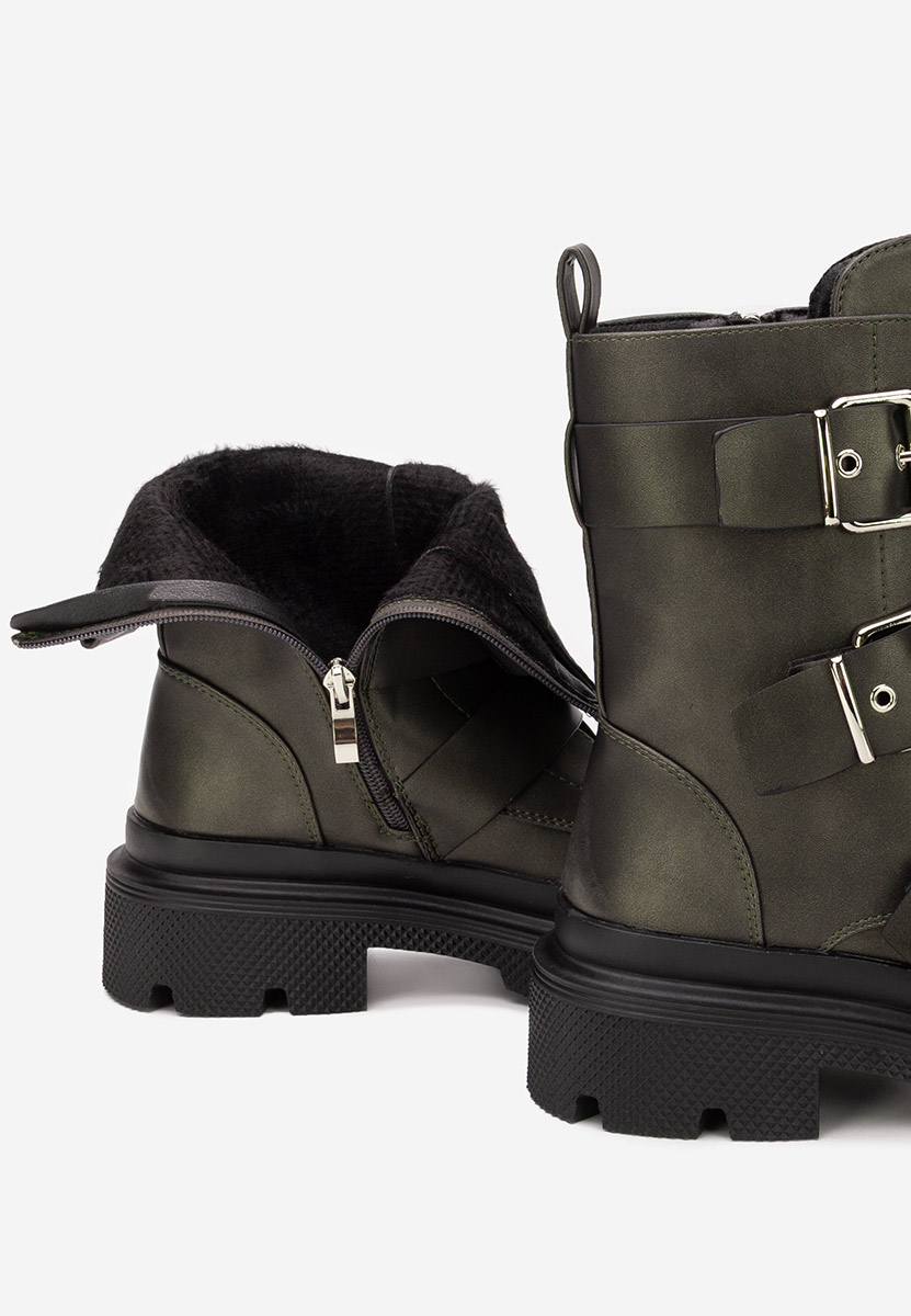 Cizme scurte dama Mioala gri