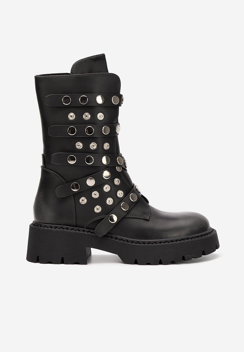 Ghete inalte dama Lottie gri