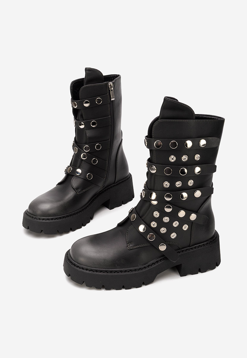 Ghete inalte dama Lottie gri