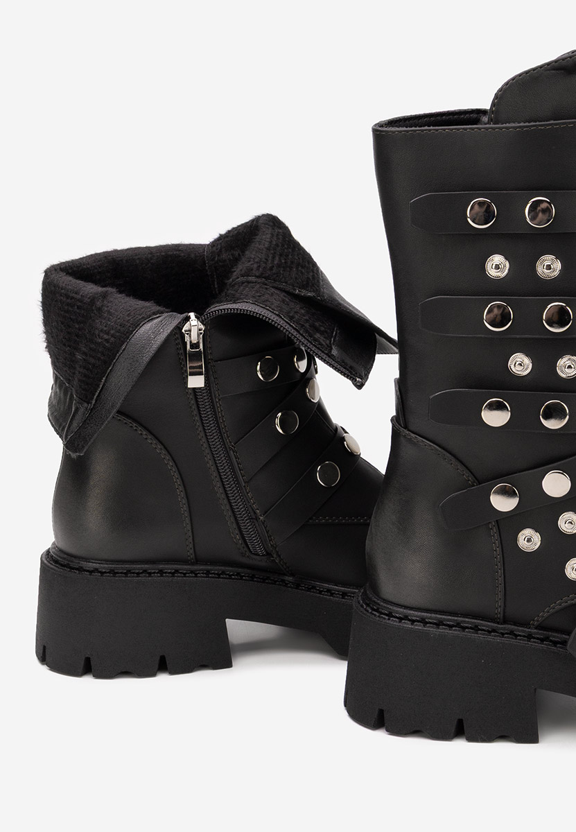 Ghete inalte dama Lottie gri