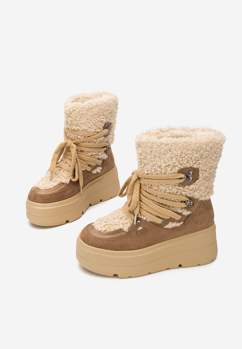 Ghete cu platformă Norelia bej