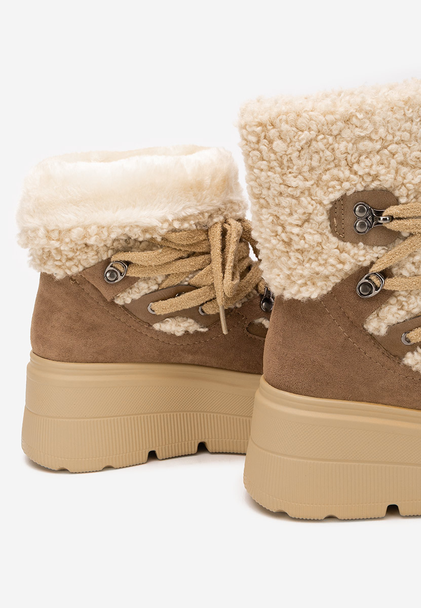 Ghete cu platformă Norelia bej