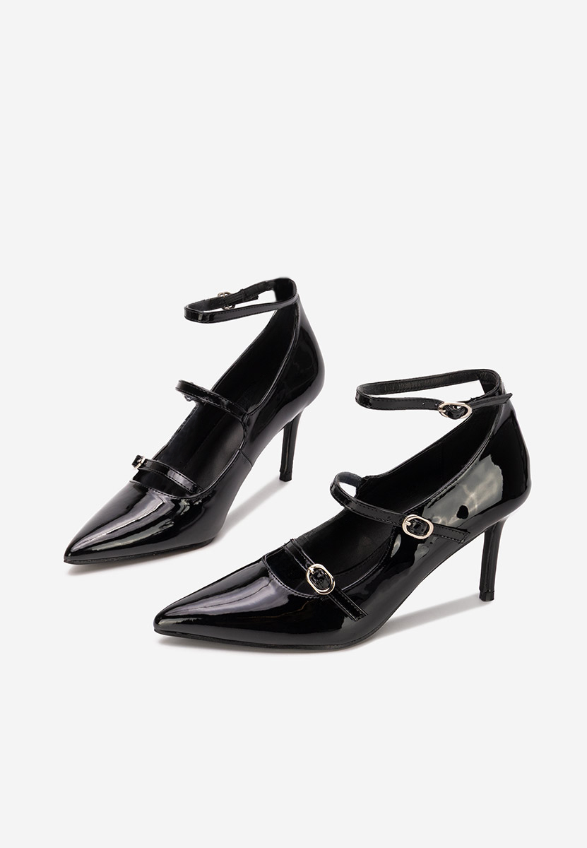 Pantofi cu toc stiletto Nonalisa negri