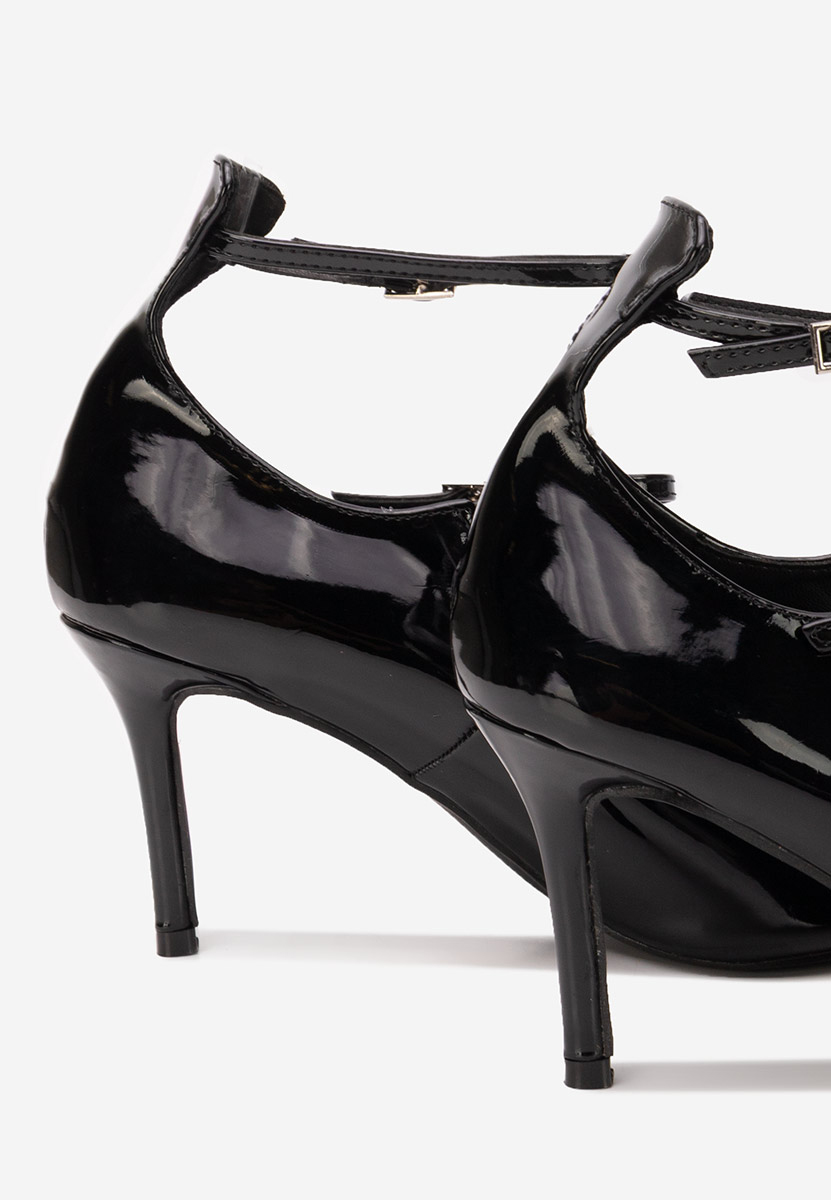Pantofi cu toc stiletto Monalisa negri