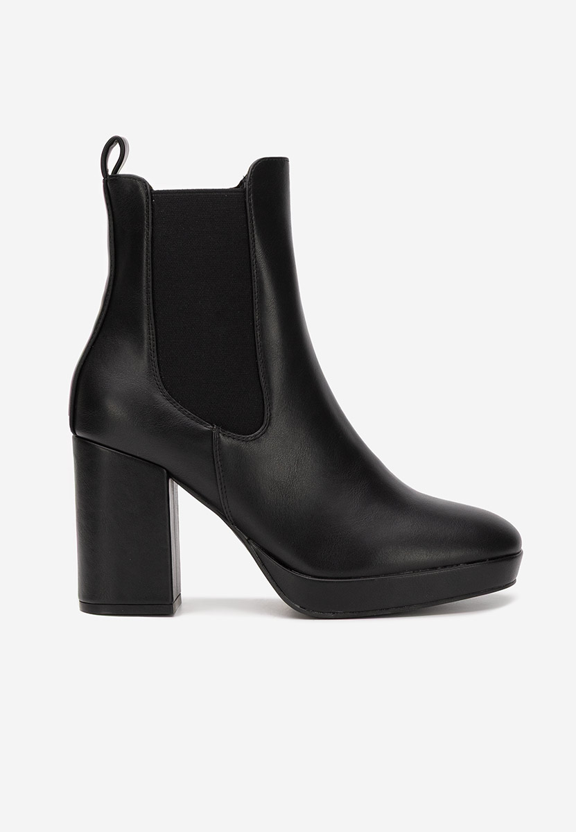Botine chelsea dama Acselia negre