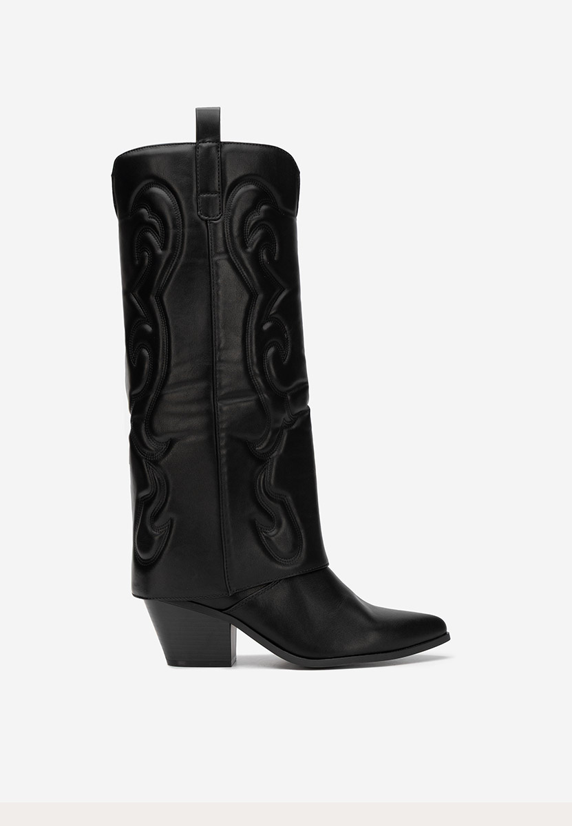 Cizme cowboy damă Mioana negre