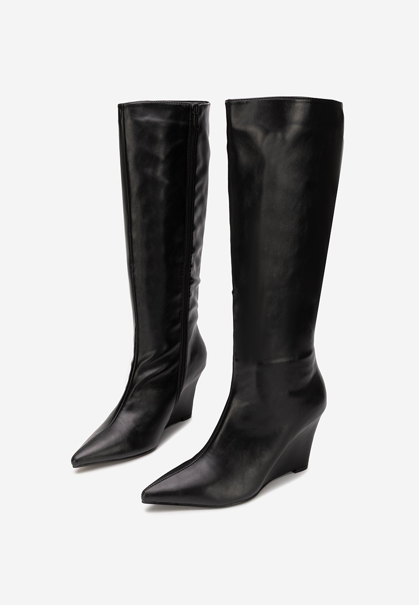 Cizme cu platforma Daryana negre