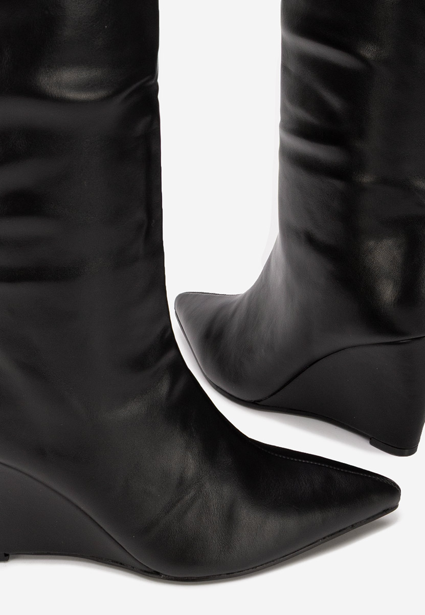 Cizme cu platforma Daryana negre