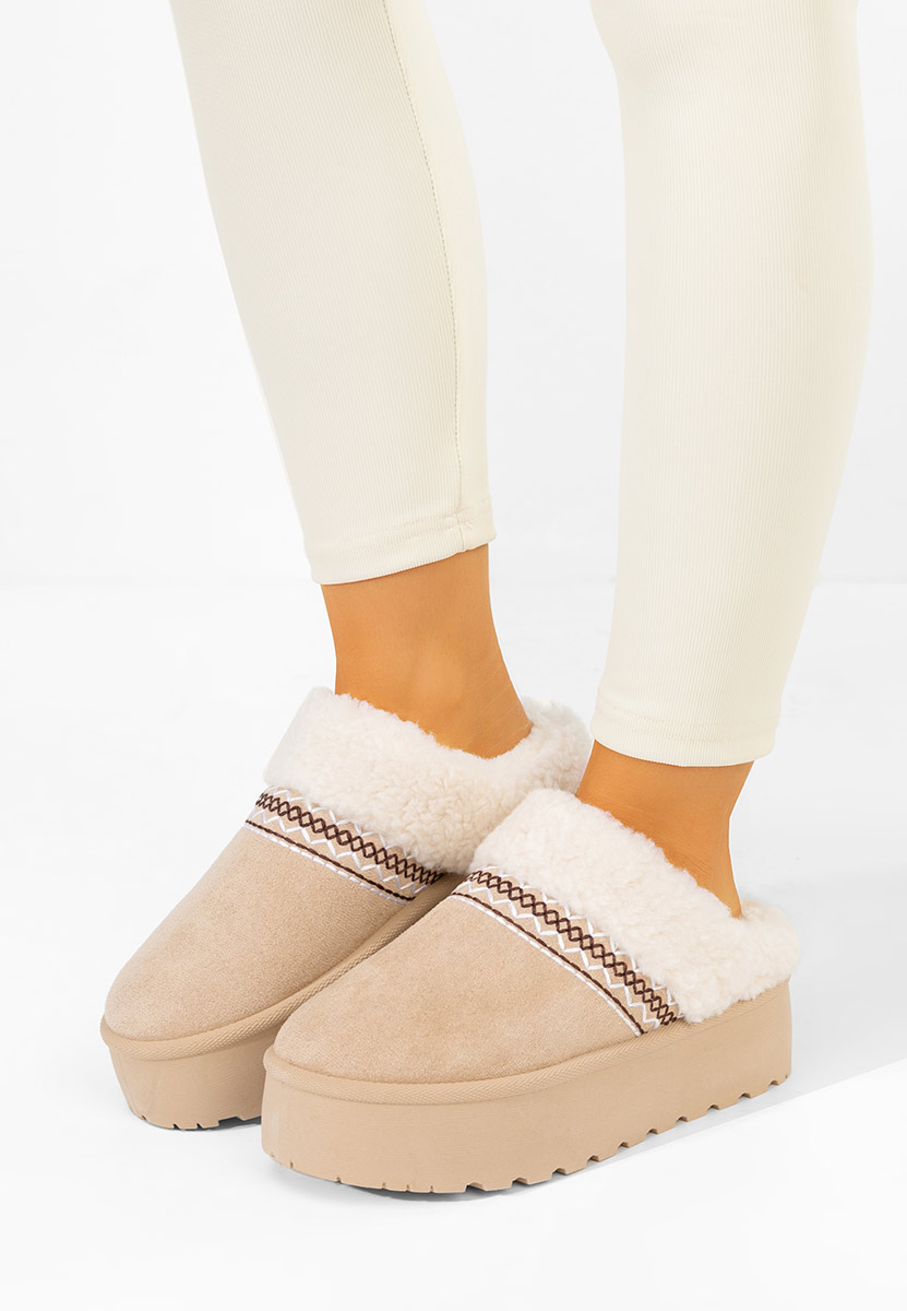 Saboti dama cu platforma Anelisse bej