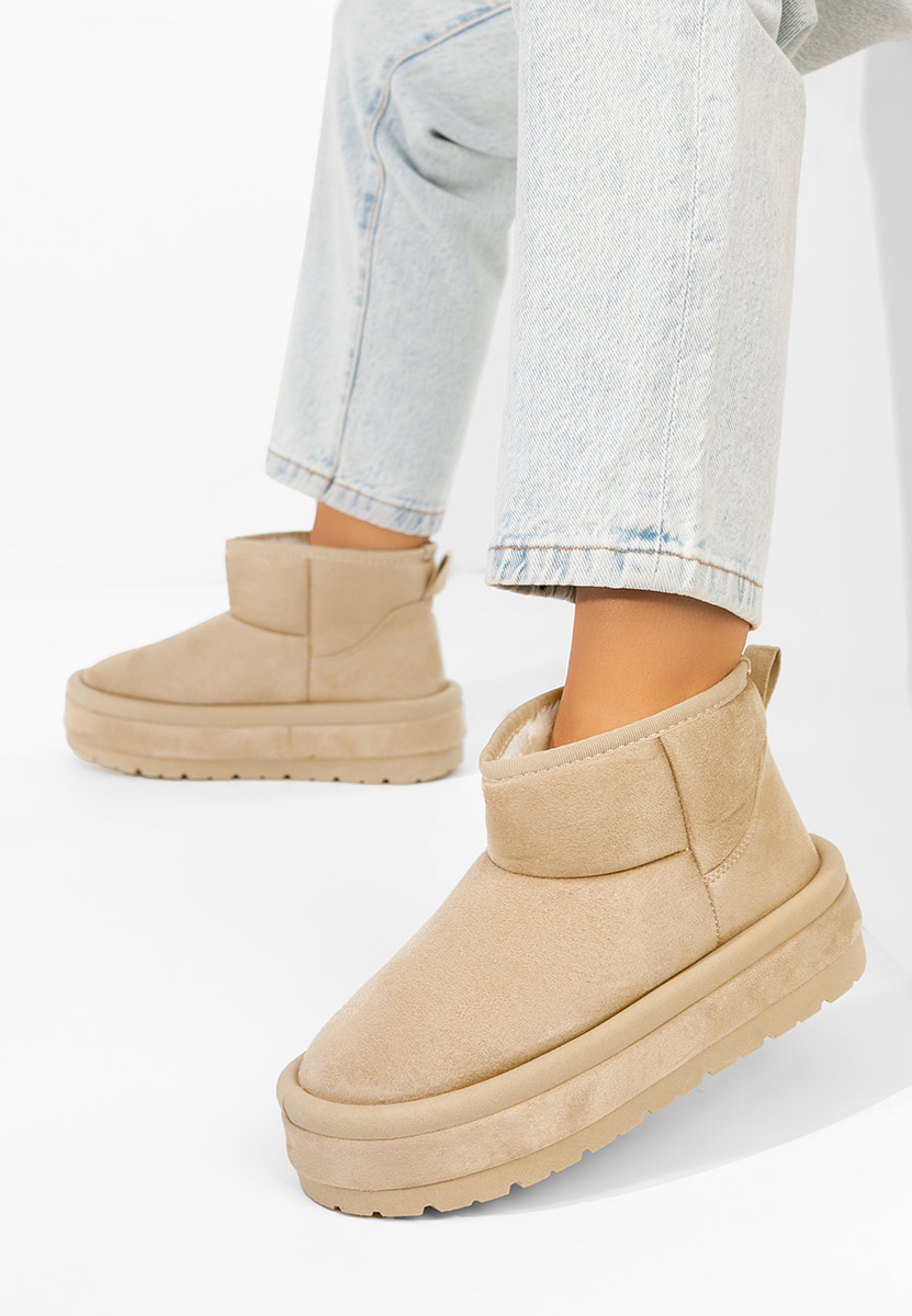 Cizme cu platformă Libby bej