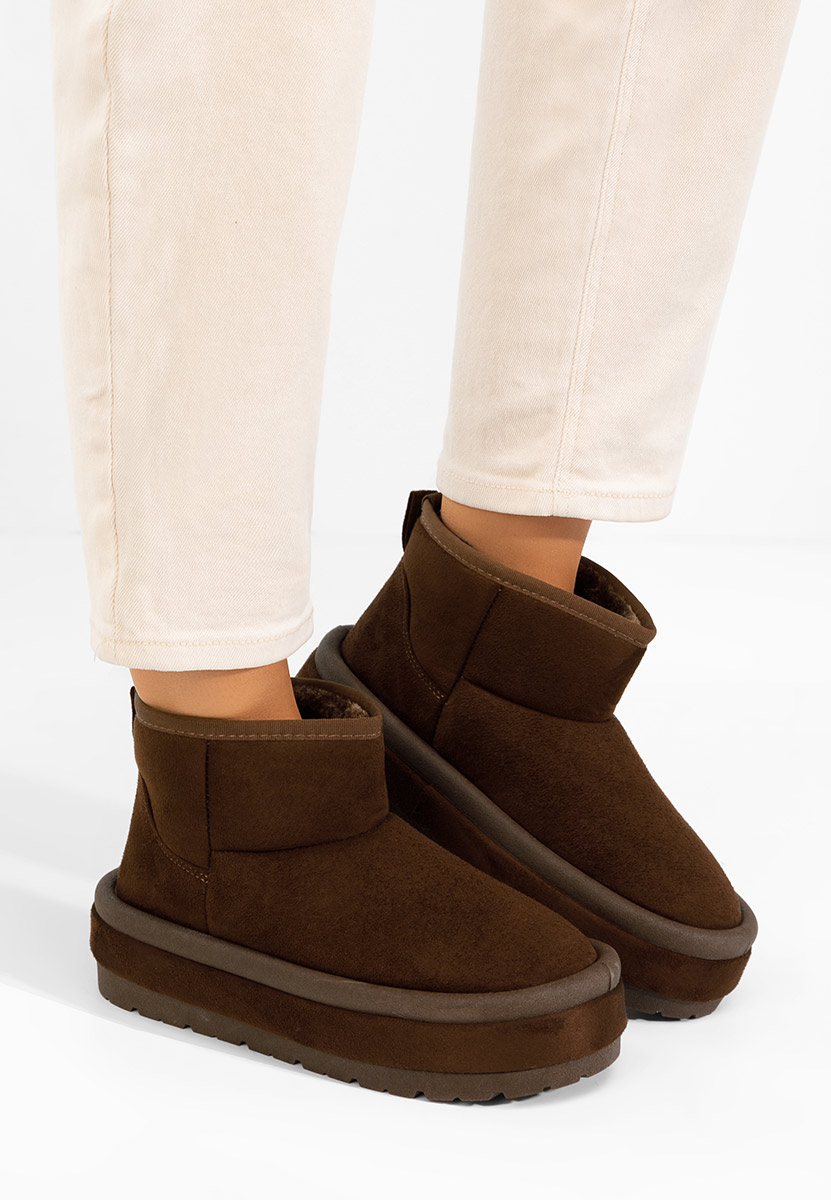 Cizme cu platformă Libby maro