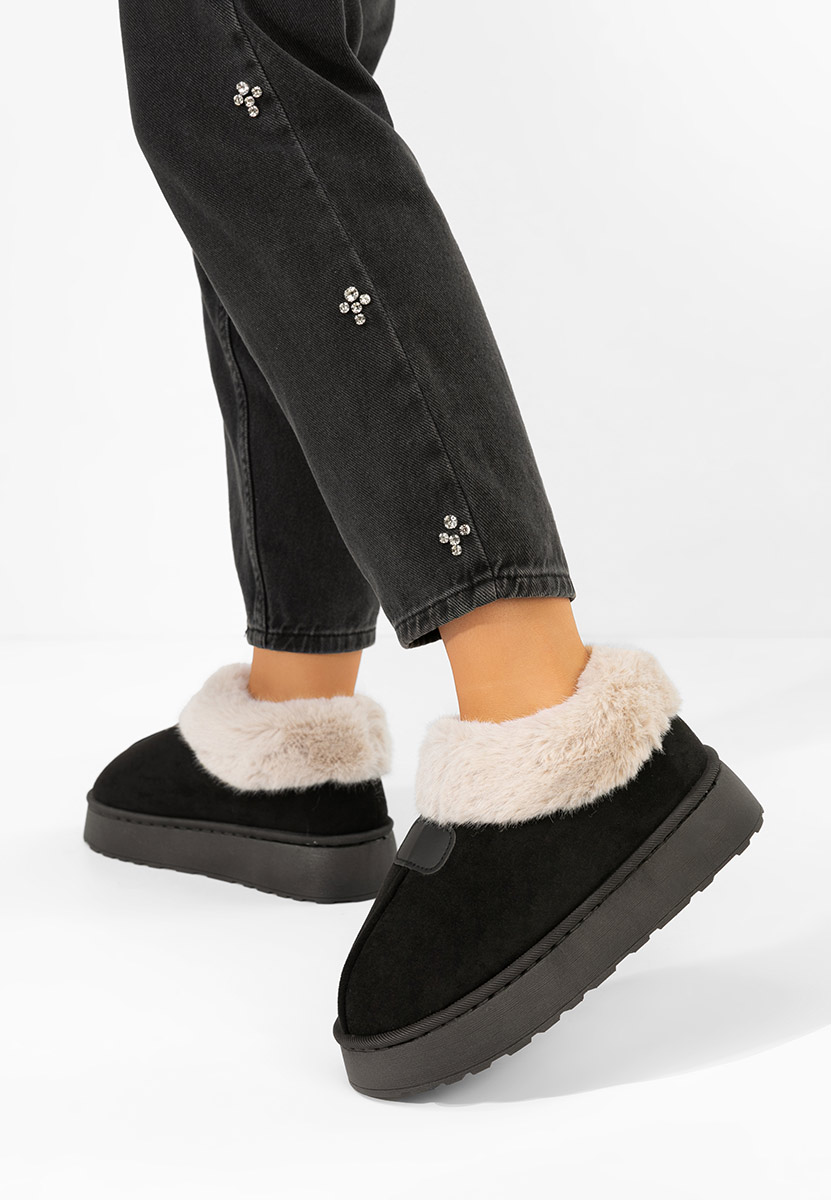 Ghete cu platformă Elarva negre