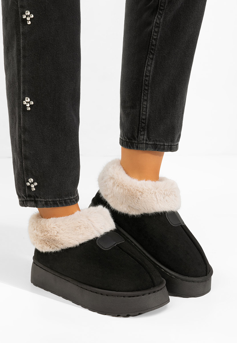 Ghete cu platformă Elarva negre