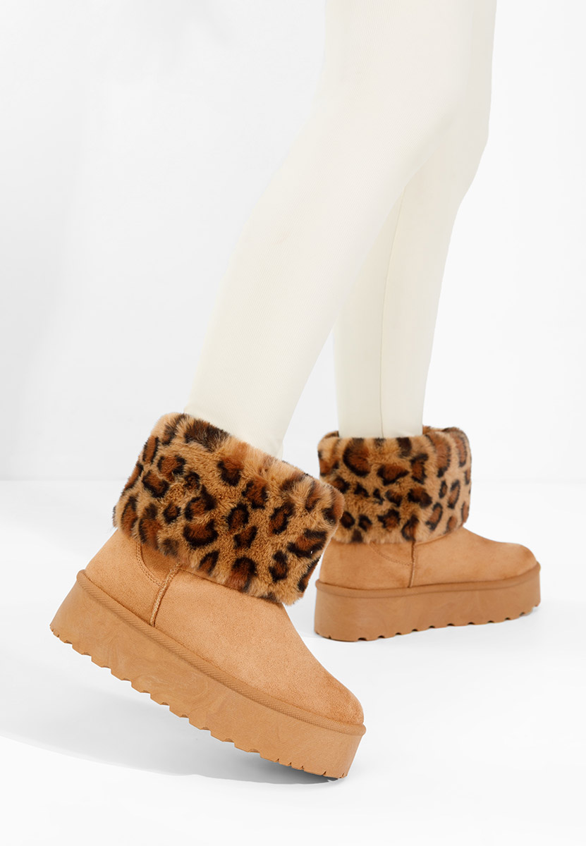 Cizme cu platformă Samyra camel