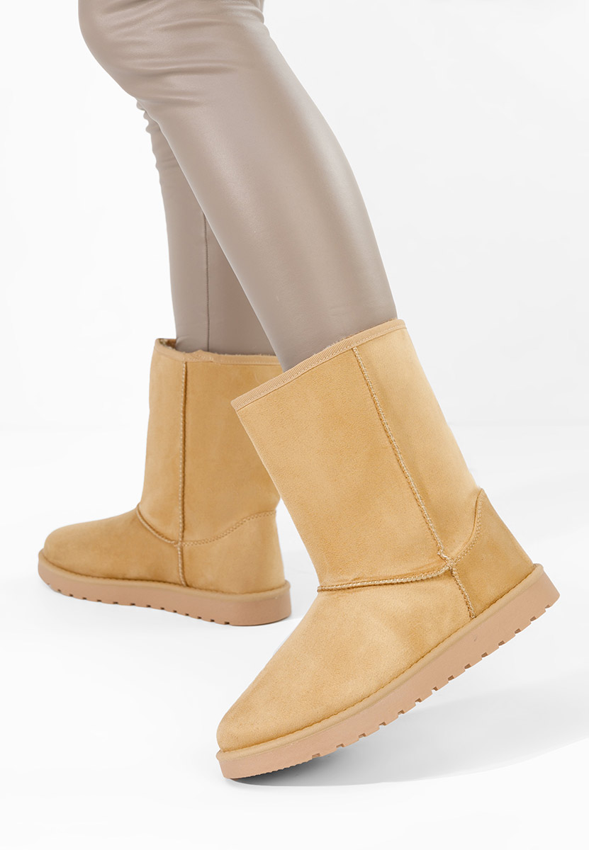 Cizme tip ugg Anora camel