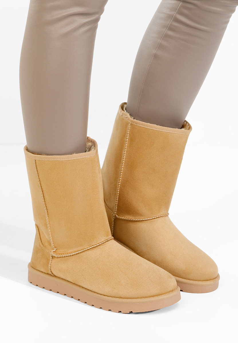 Cizme tip ugg Anora camel