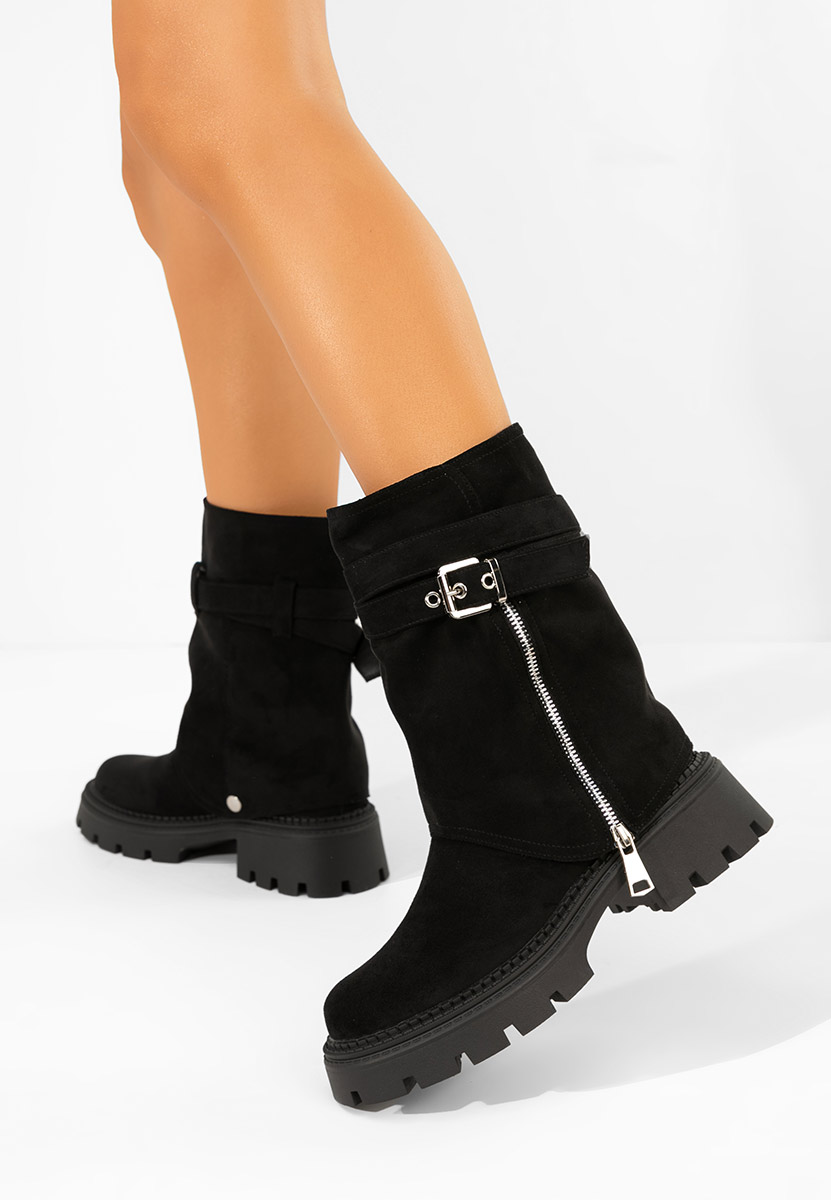 Cizme scurte dama Ginesia negre