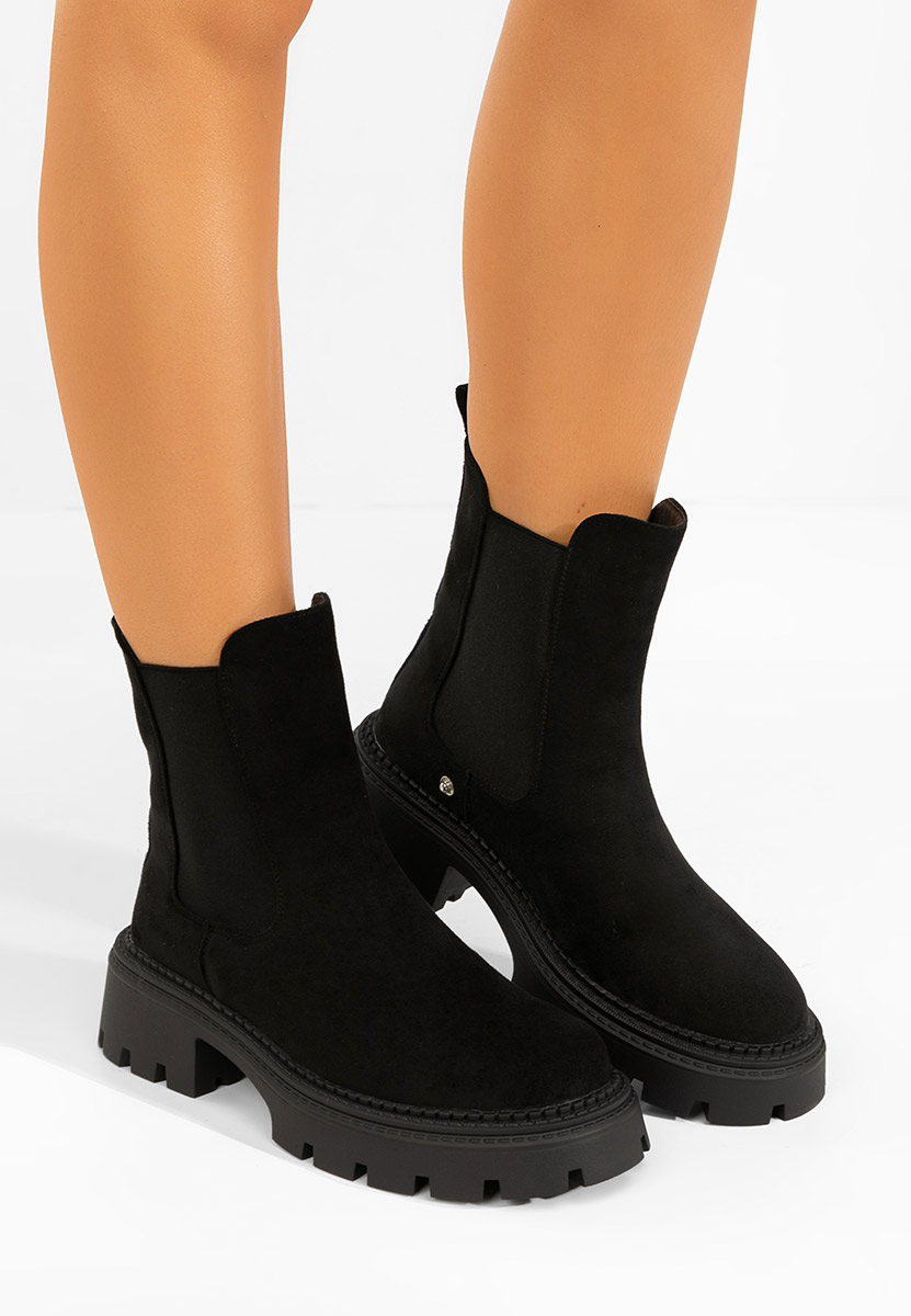 Cizme scurte dama Ginesia negre