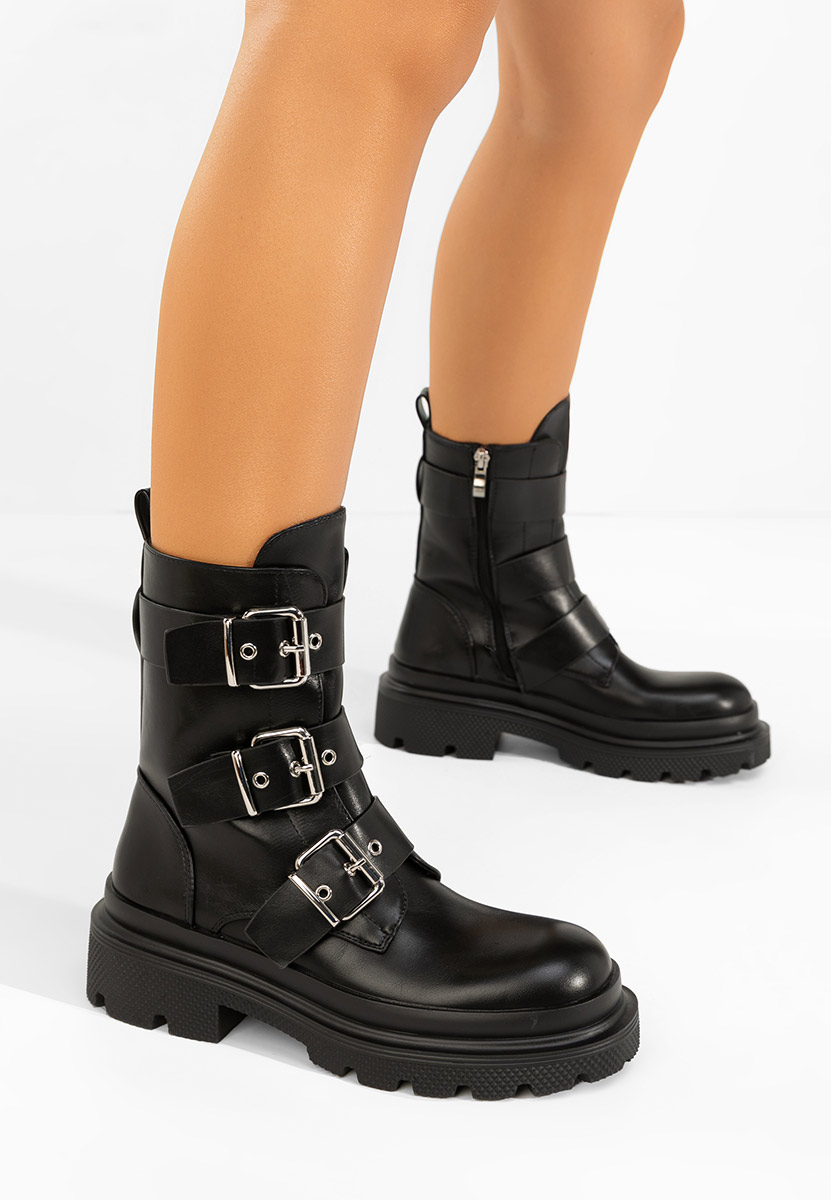 Cizme scurte dama Mioala negre