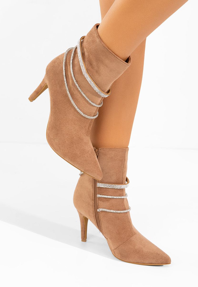 Botine elegante Lorreta camel