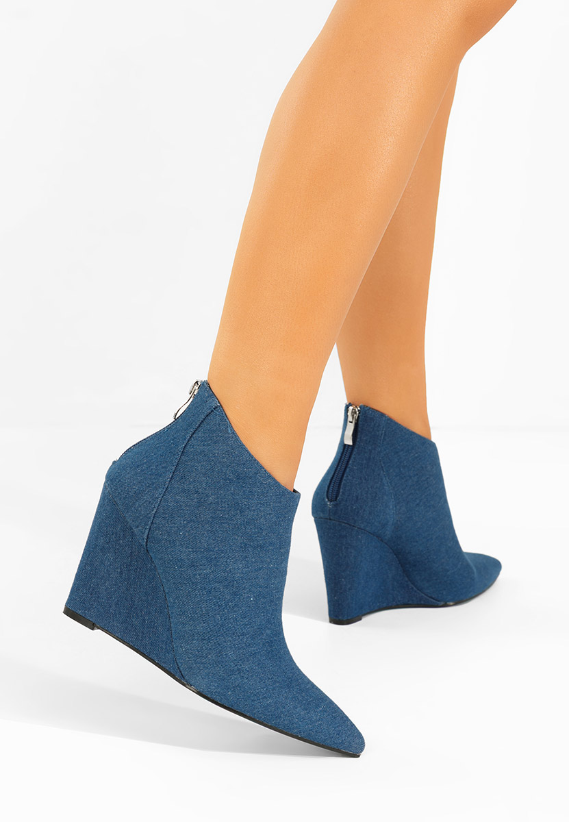 Botine cu platforma Shenna V4 denim