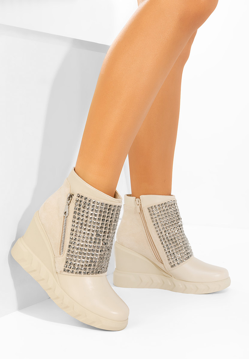 Ghete cu platforma Ismelora bej