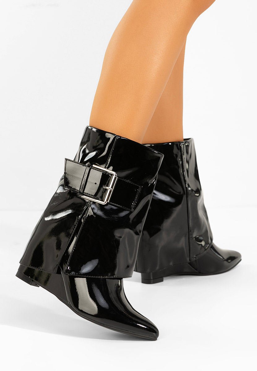 Botine cu platforma Irinea negre