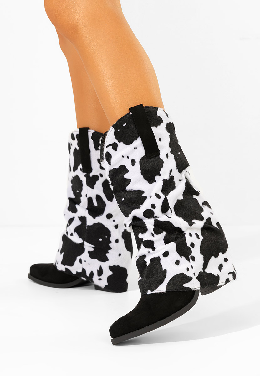 Cizme cowboy dama Stolia animal print