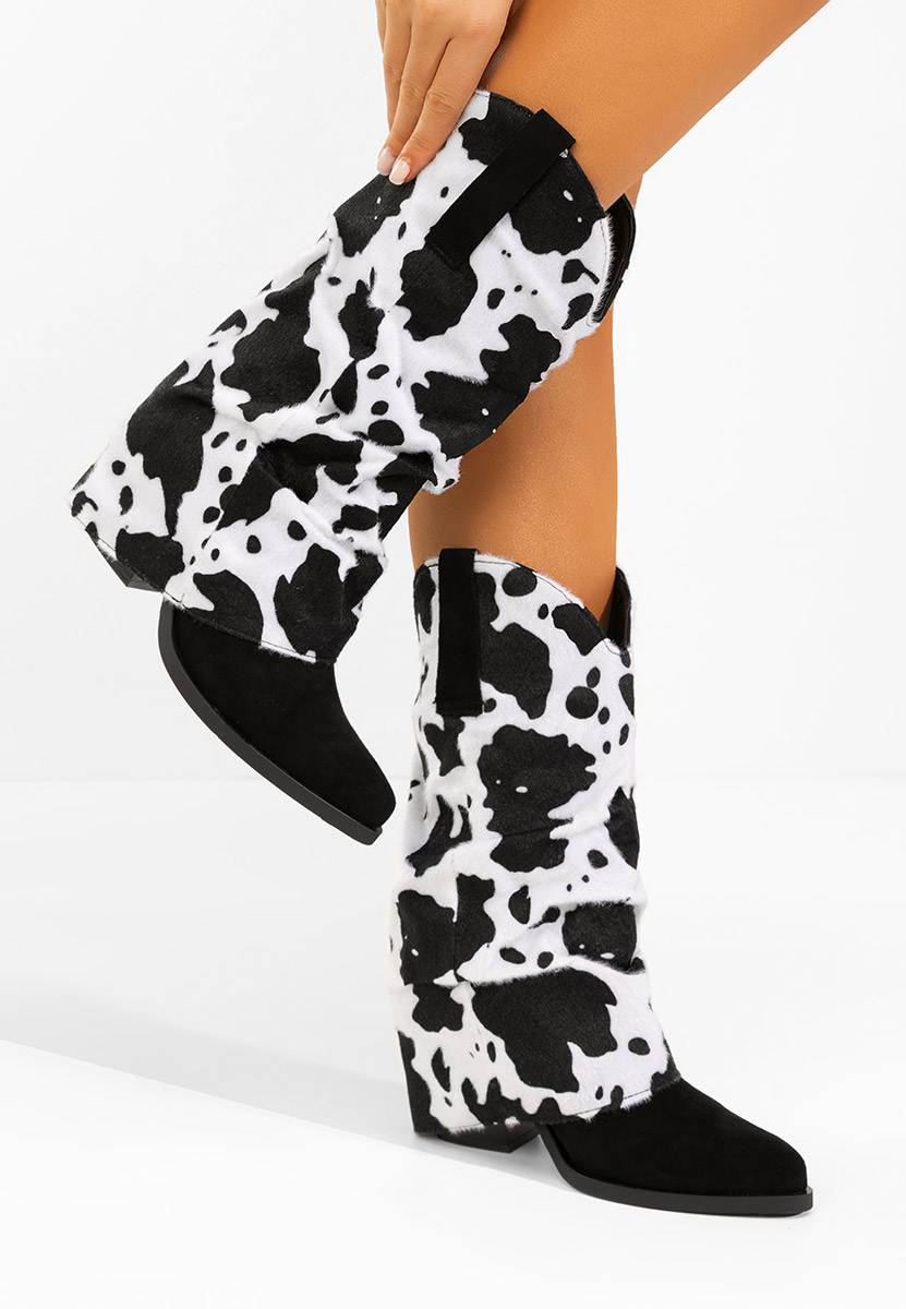 Cizme cowboy dama Stolia animal print