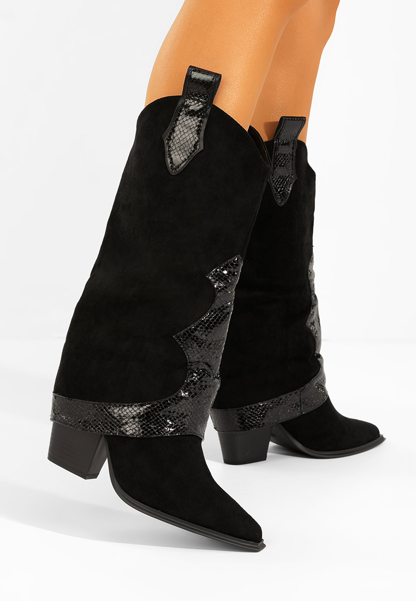 Cizme cowboy damă Nistora negre