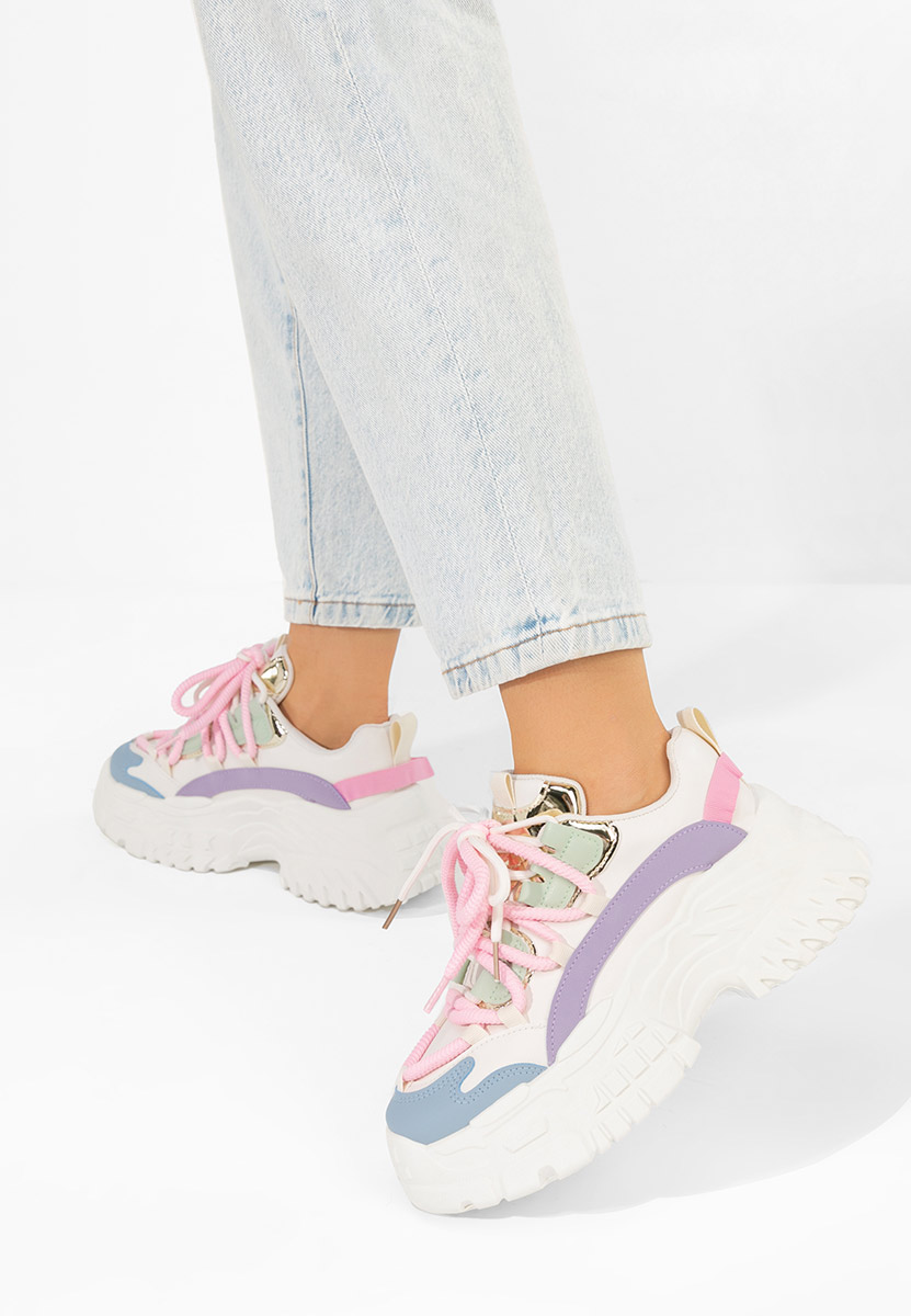 Sneakers cu platforma Elvora multicolori